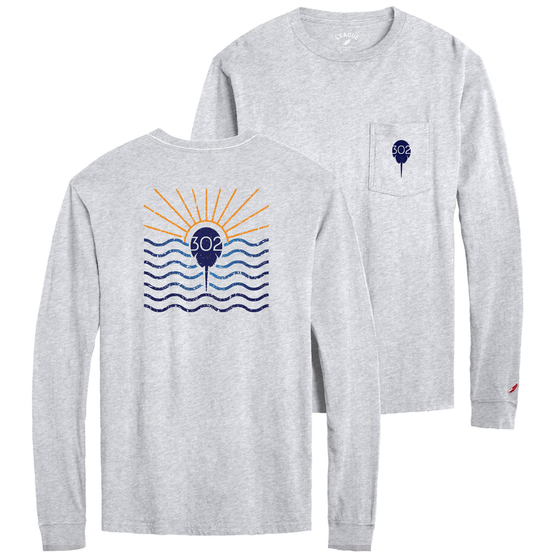 Long Sleeve Pocket Tee, League Apparel