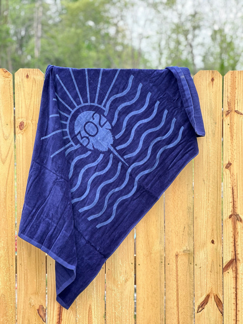 Sun and Surf Design Beach Towel